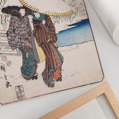 Poster Fujisawa van Utagawa Hiroshige