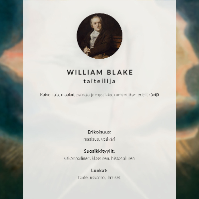 Wandposter Behemoth en Leviathan (naar William Blake)