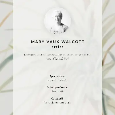 Wandposter Wilde ananas (Tillandsia fasciculata) uit 1921 van Mary Vaux Walcott