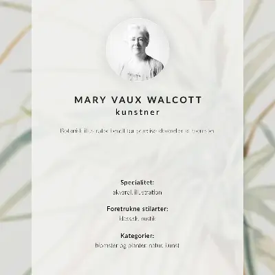 Wandposter Wilde ananas (Tillandsia fasciculata) uit 1921 van Mary Vaux Walcott