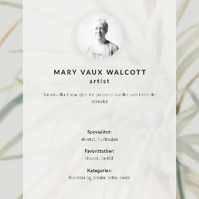 Wandposter Wilde ananas (Tillandsia fasciculata) uit 1921 van Mary Vaux Walcott