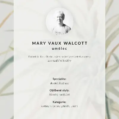 Wandposter Wilde ananas (Tillandsia fasciculata) uit 1921 van Mary Vaux Walcott