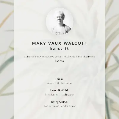Wandposter Wilde ananas (Tillandsia fasciculata) uit 1921 van Mary Vaux Walcott
