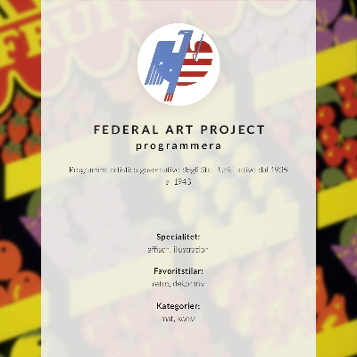 Wandposter De fruitwinkel (1936) – door Federal Art Project