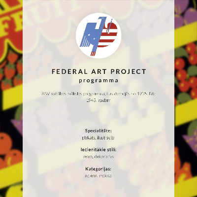 Wandposter De fruitwinkel (1936) – door Federal Art Project