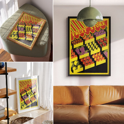 Wandposter De fruitwinkel (1936) – door Federal Art Project