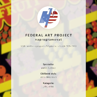 Wandposter De fruitwinkel (1936) – door Federal Art Project
