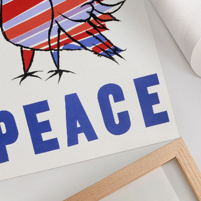 Poster McCarthy Peace (1968) met vogel van Ben Shahn