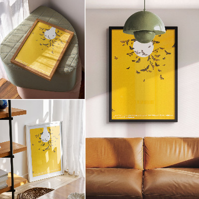 Wandposter Lightbulb Poster (1974) van Ken White