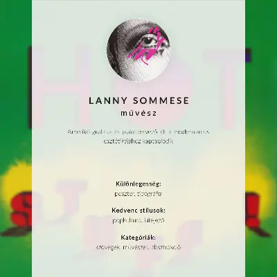 Poster Hete dingen! uit 1985 van Lanny Sommese