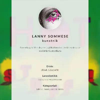 Poster Hete dingen! uit 1985 van Lanny Sommese