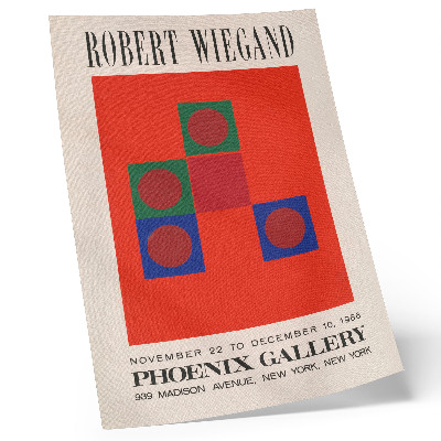 Decoratieve poster Tentoonstellingsposter van Robert Wiegand (1965)