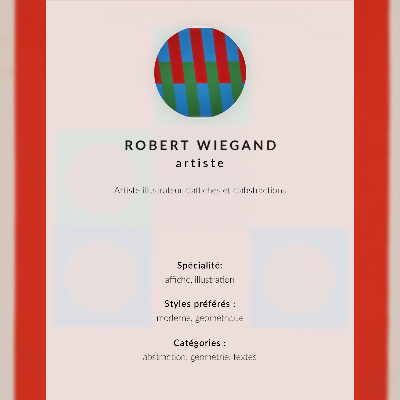 Decoratieve poster Tentoonstellingsposter van Robert Wiegand (1965)