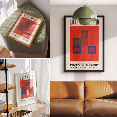 Decoratieve poster Tentoonstellingsposter van Robert Wiegand (1965)