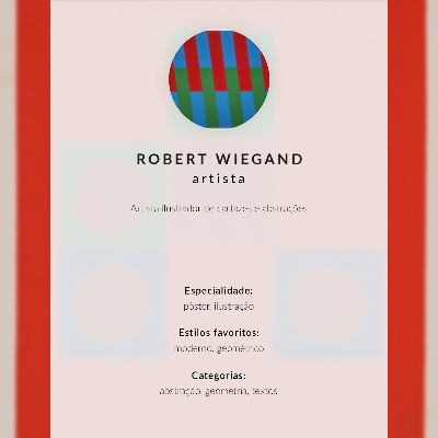 Decoratieve poster Tentoonstellingsposter van Robert Wiegand (1965)