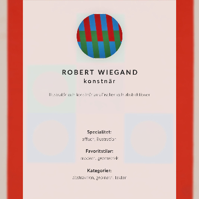 Decoratieve poster Tentoonstellingsposter van Robert Wiegand (1965)