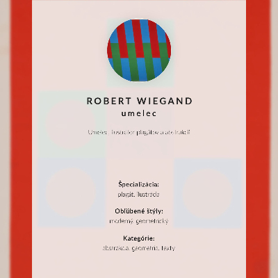Decoratieve poster Tentoonstellingsposter van Robert Wiegand (1965)