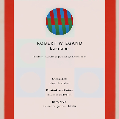 Decoratieve poster Tentoonstellingsposter van Robert Wiegand (1965)