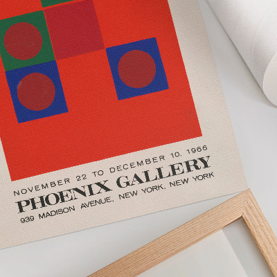 Decoratieve poster Tentoonstellingsposter van Robert Wiegand (1965)