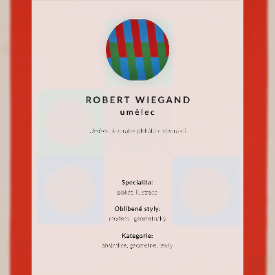 Decoratieve poster Tentoonstellingsposter van Robert Wiegand (1965)