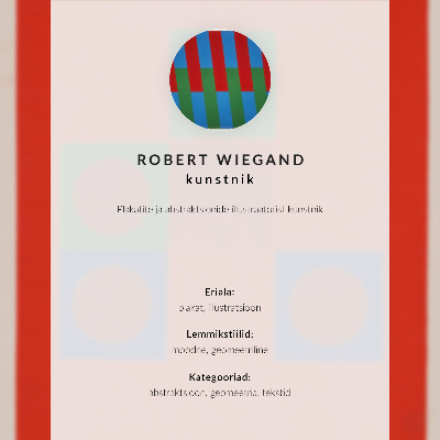 Decoratieve poster Tentoonstellingsposter van Robert Wiegand (1965)