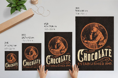Poster Webb's Chocolate (1843) – chromolithografie