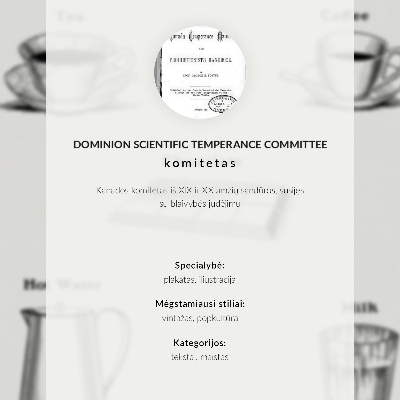 Poster Veilige stimulerende middelen volgens het Dominion Scientific Absorption Committee.