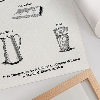 Poster Veilige stimulerende middelen volgens het Dominion Scientific Absorption Committee.