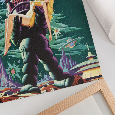 Wandposter Verboden Planeet met Robby de Robot (1956)
