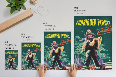 Wandposter Verboden Planeet met Robby de Robot (1956)