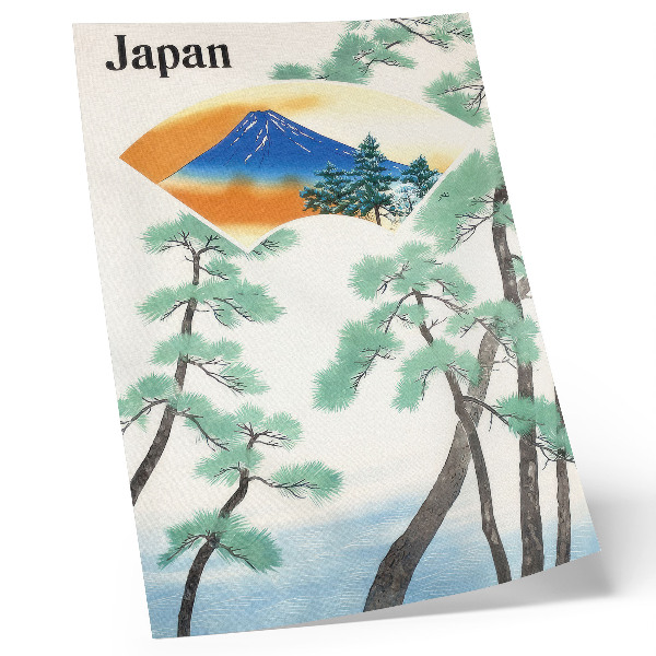 Poster Reizen van de Japanse Staatsspoorwegen (1930), vintage illustratie