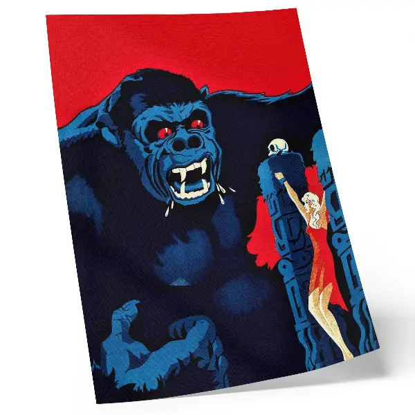 Wandposter deense filmposter voor King Kong uit 1933