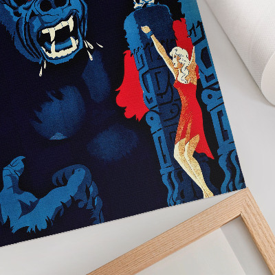 Wandposter Deense filmposter voor King Kong (1933)