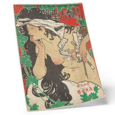 Decoratieve poster Februari 1909 door Kaburaki Kiyokata