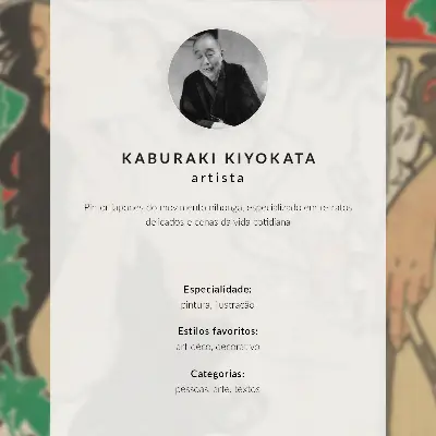 Decoratieve poster Februari 1909 van Kaburaki Kiyokata