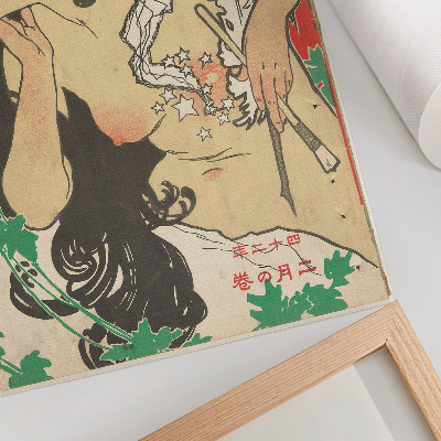 Decoratieve poster Februari 1909 door Kaburaki Kiyokata