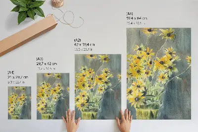 Vaas met Rudbeckia's (1915) van Hannah Borger Overbeck poster