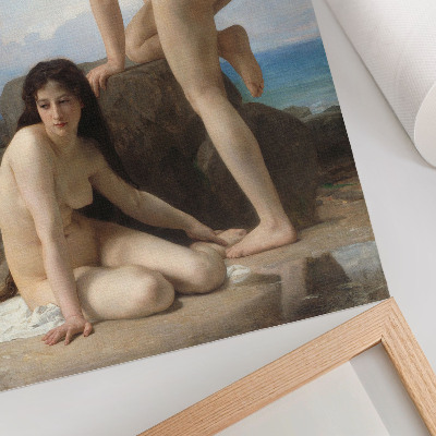 Wandposter Badende vrouwen van William Adolphe Bouguereau