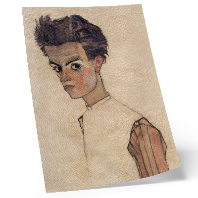 Decoratieve poster Zelfportret van Egon Schiele (1910)
