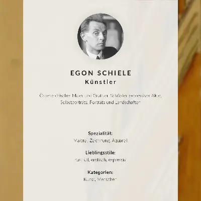 Zelfportret van Egon Schiele (1910) decoratieve poster