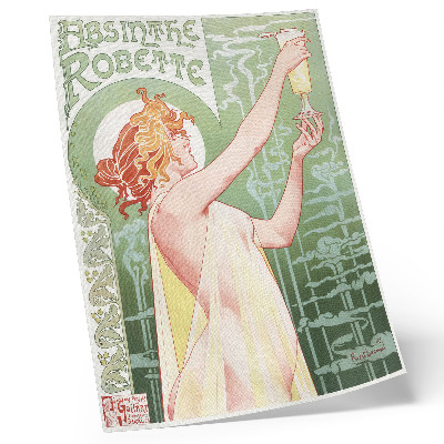 Wandposter Privat Livemont (1896) chromolithografie van Absinthe Robette