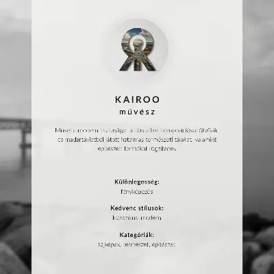 Stijlvolle wandposter met fjorden, bergen, stad, rust en harmonie