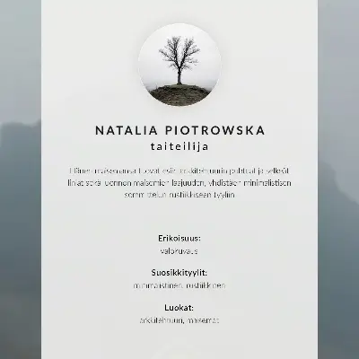 Poster minimalistisch winterhuis tegen een besneeuwde achtergrond