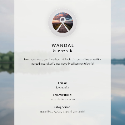 Stijlvolle wandposter Minimalistisch landschap, winterbomen, rust