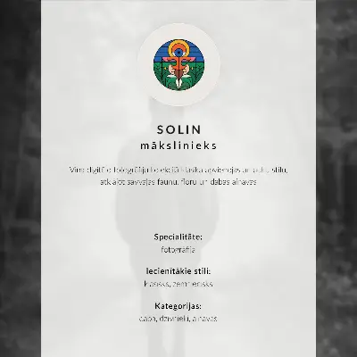 Stijlvolle wandposter met een edelhert in de ochtendmist tussen de bomen