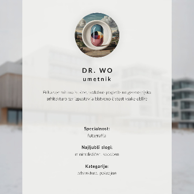 Poster Minimalistische brug, rechthoekige architectuur