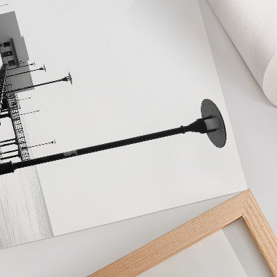 Poster Minimalistische brug, rechthoekige architectuur