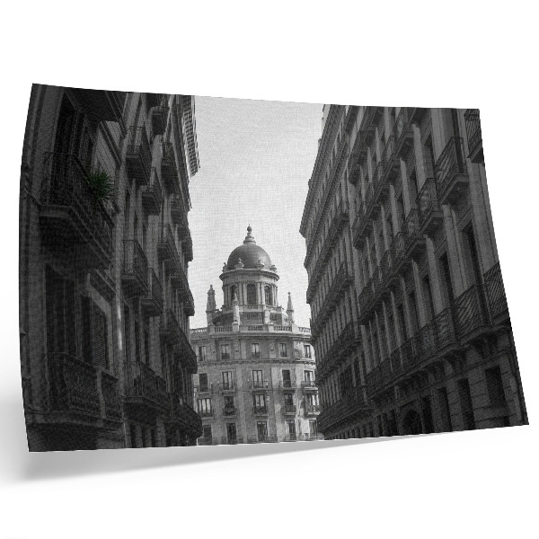 Poster Symmetrische gevels van historische stedelijke architectuur