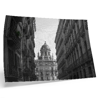Poster Symmetrische gevels van historische stedelijke architectuur
