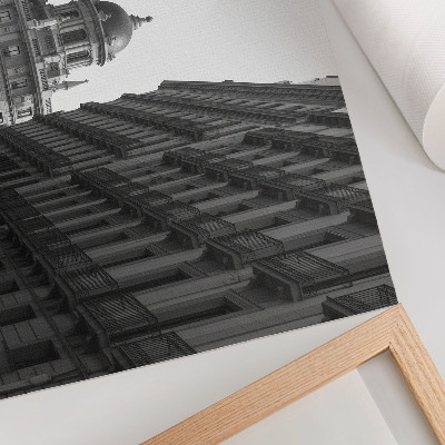 Poster Symmetrische gevels van historische stedelijke architectuur
